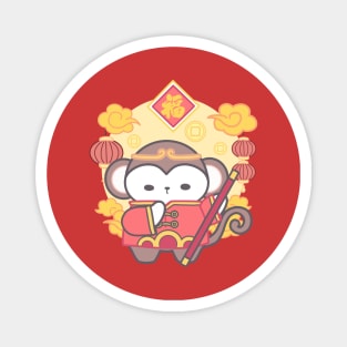 Playful Prosperity: Monkey Chinese Zodiac! Magnet